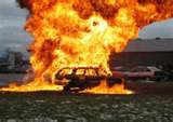 Car Bomb blowing up just like America is going to.